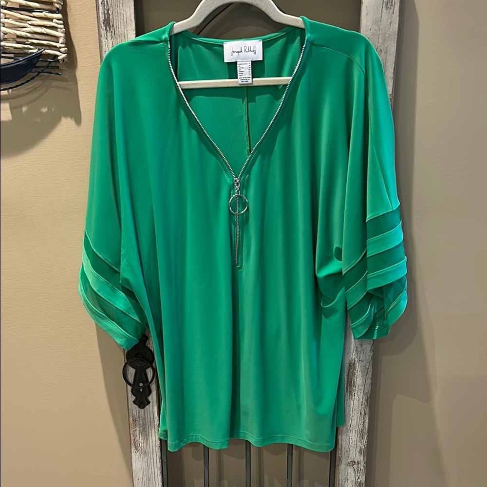 Joseph Ribkoff Green Tunic Top